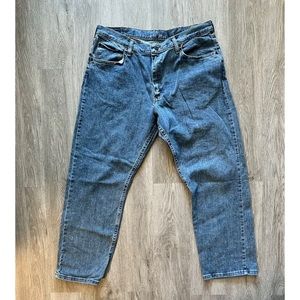 Wrangler Jeans Mens Relaxed Fit Blue Denim  36 x 29